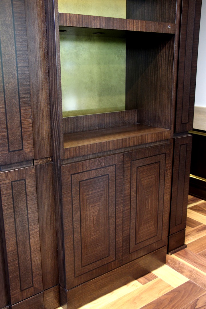 Secret Zebrawood Bookcase Zongkers Custom Woods, inc